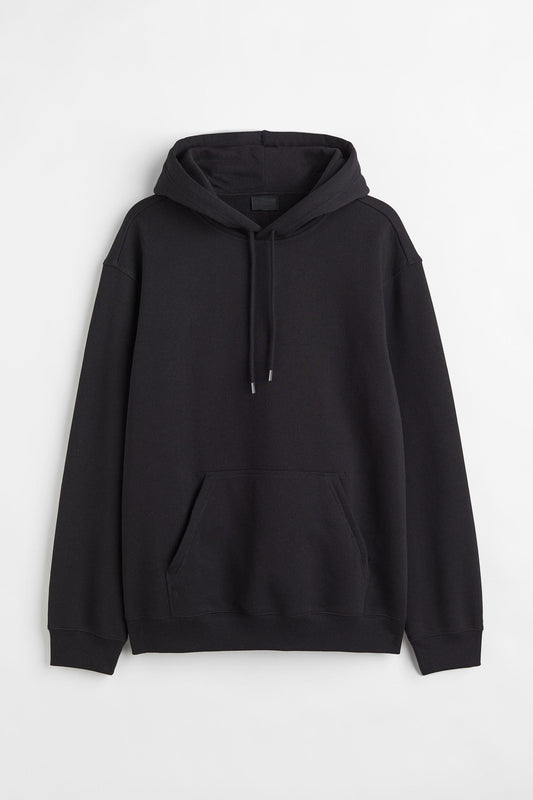 Classic Black Pullover Hoodie – Everyday Comfort